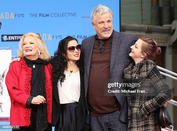 Actress Gena Rowlands, daughter Xan Cassavetes, son director Nick Cassavetes and granddaughter Alexandra Cassavetes attend the hand/footprint...