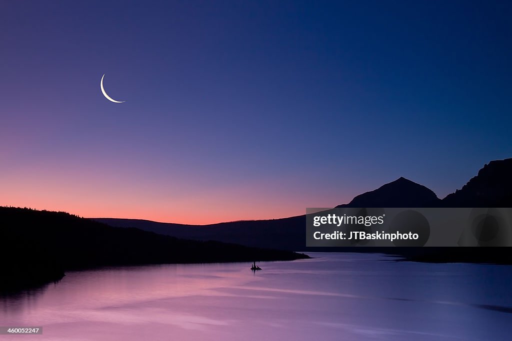 Clear Skies and the Crescent Moon