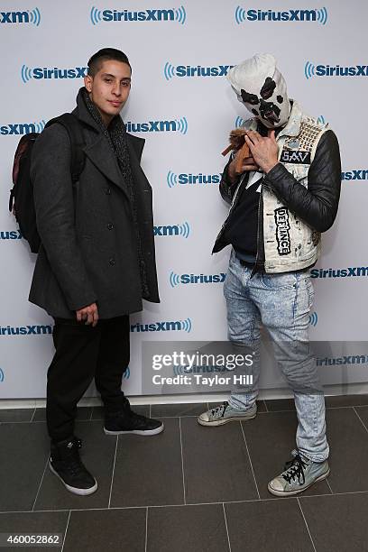 Fight Clvb visit the SiriusXM Studios on December 5, 2014 in New York City.