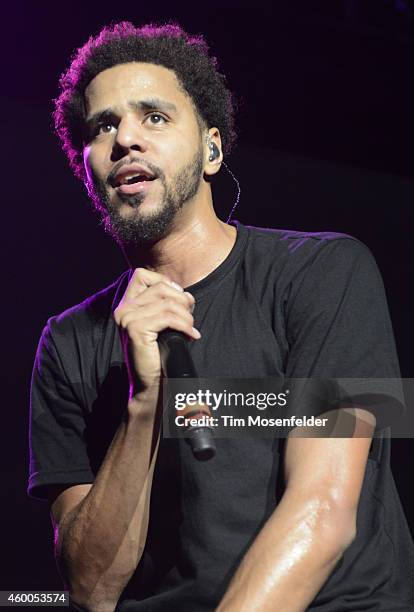 Cole performs during Power 106.1 Cali Christmas at The Forum on December 5, 2014 in Inglewood, California.