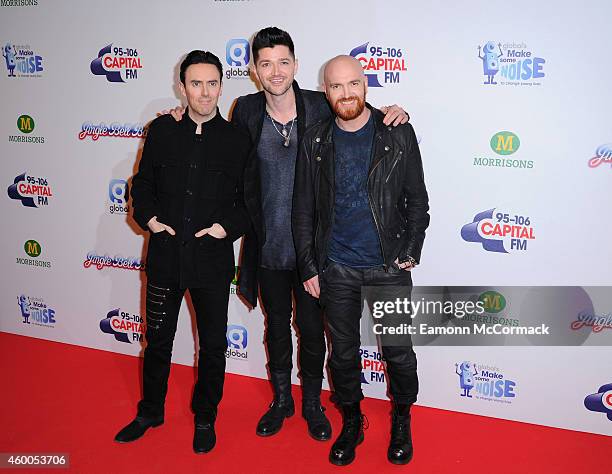 The Script attend the Jingle Bell Ball at 02 Arena on December 6, 2014 in London, England.