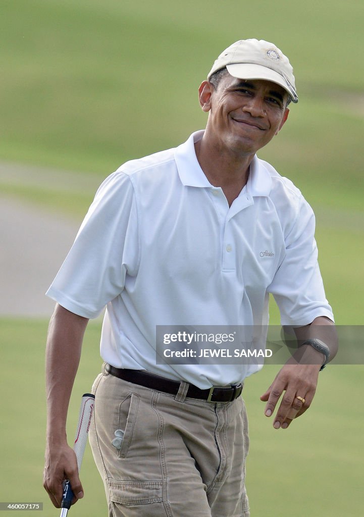 US-POLITICS-OBAMA-VACATION-GOLF