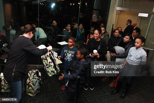 General view of atmosphere at HEELYS For The Holidays Charity Event at the Delta Sky Club at Madison Square Garden on December 6, 2014 in New York...