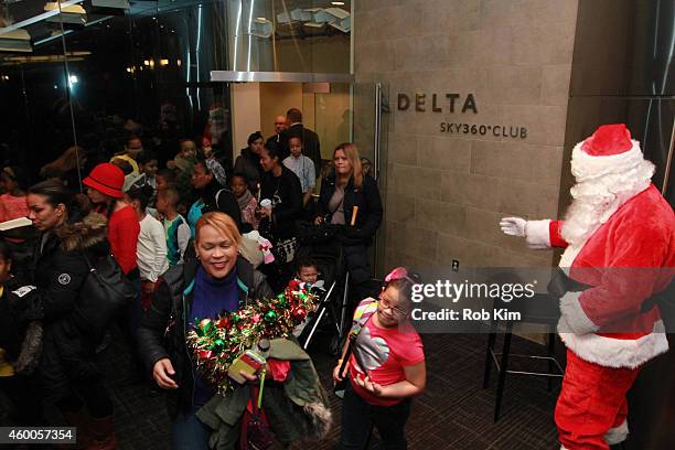 General view of atmosphere at HEELYS For The Holidays Charity Event at the Delta Sky Club at Madison Square Garden on December 6, 2014 in New York...