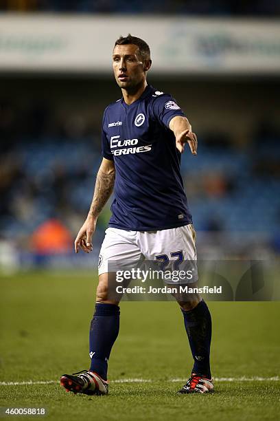 Scott McDonald of Milwall looks on during the Sky Bet Championship match between Millwall and Middlesbrough at The Den on December 6, 2014 in London,...