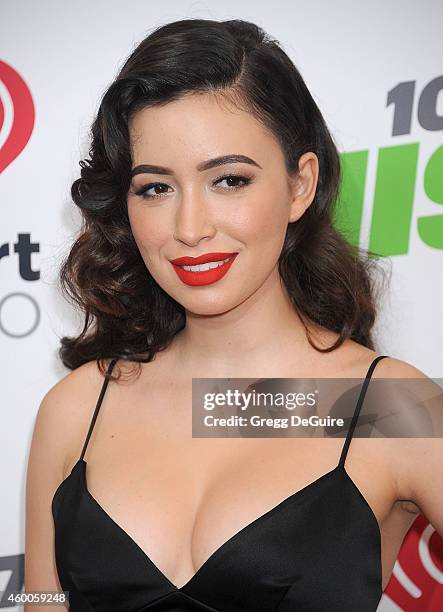 Actress Christian Serratos attends KIIS FM's Jingle Ball 2014 powered by LINE at Staples Center on December 5, 2014 in Los Angeles, California.