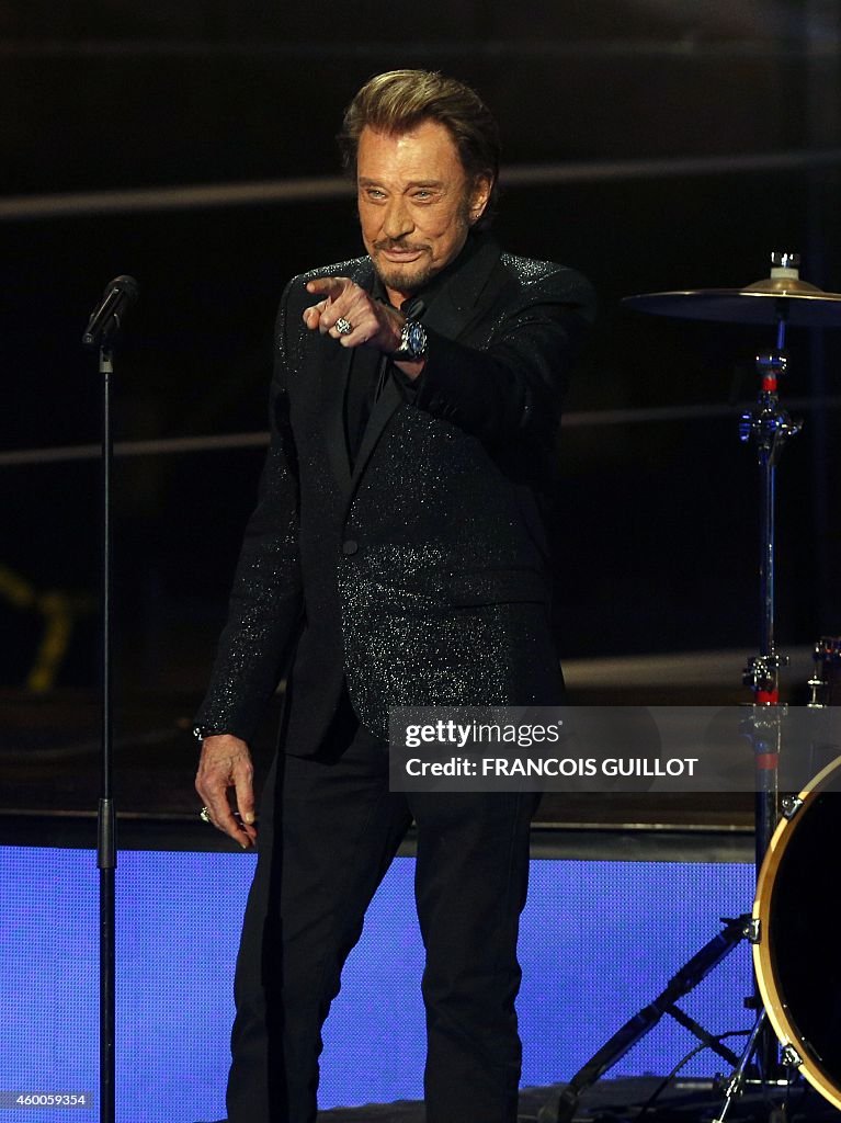 FRANCE-TELETHON-CHARITY-HALLYDAY