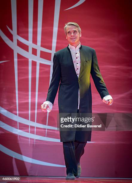 Jeremy Irons attends the Tribute to Jeremy Irons as part of the 14th Marrakech International Film Festival December 6, 2014 in Marrakech, Morocco.