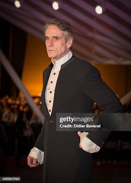 Jeremy Irons attends the Tribute to Jeremy Irons as part of the 14th Marrakech International Film Festival December 6, 2014 in Marrakech, Morocco.