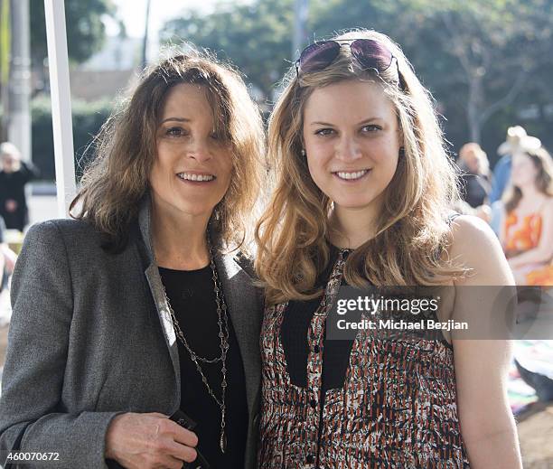 Marianne Williamson and daughter India Williamson attend the Venetian Garden Raising Party Fundraiser Benefiting Kiss The Ground on December 6, 2014...