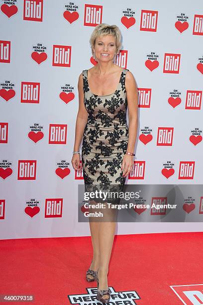 Carola Ferstl attends the Ein Herz Fuer Kinder Gala 2014 at Tempelhof Airport on December 6, 2014 in Berlin, Germany.