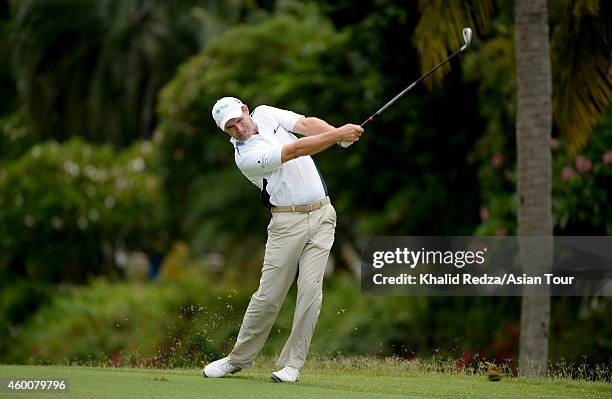 Padraig Harrington of Ireland in action of Ireland in action during round four of the Indonesia Open at Damai Indah Golf, Pantai Indah Kapuk Course...