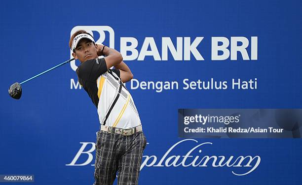 Thanyakon Khrongpha of Thailand in action during round four of the Indonesia Open at Damai Indah Golf, Pantai Indah Kapuk Course on December 7, 2014...