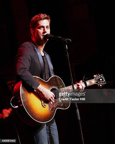 Rob Thomas of Matchbox 20 performs during Cyndi Lauper's 4th Annual "Home For The Holidays" Benefit Concert at Beacon Theatre on December 6, 2014 in...