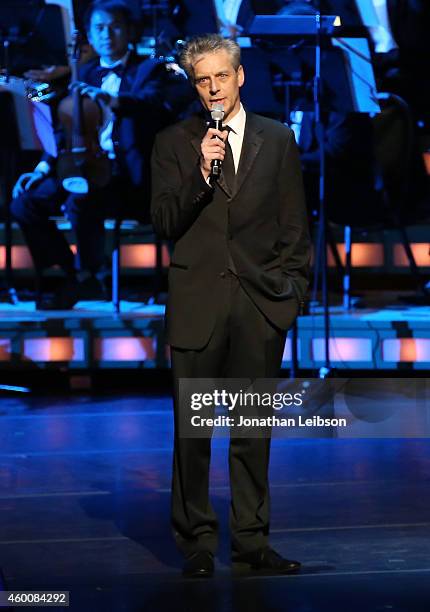 Michael Ritchie speaks onstage during The Music Center's 50th Anniversary Spectacular at The Music Center on December 6, 2014 in Los Angeles,...