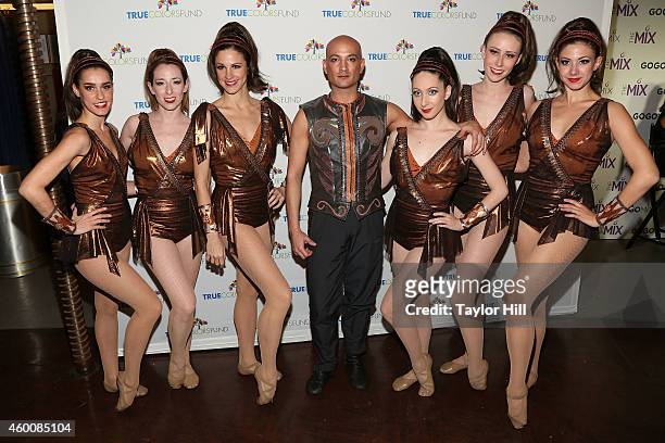 Ballet with a Twist attends Cyndi Lauper's 4th Annual "Home For The Holidays" Benefit Concert at Beacon Theatre on December 6, 2014 in New York City.
