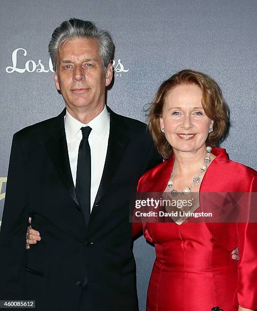 Center Theatre Group Artistic Director Michael Ritchie and wife actress Kate Burton attend The Music Center's 50th Anniversary Spectacular at the...
