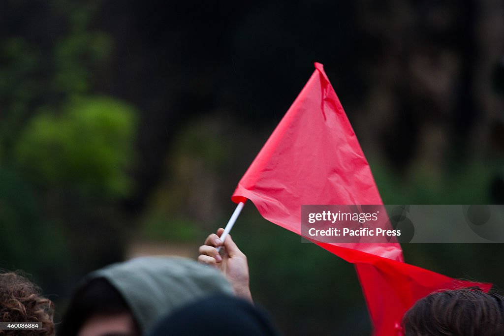 Thousand students  march from Piazza di Porta San Paolo to...