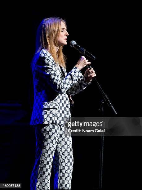 Patty Griffin performs during the 4th Annual "Home For The Holidays" Benefit Concert at Beacon Theatre on December 6, 2014 in New York City.