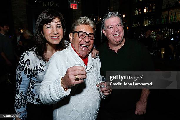 Sharon Zastur John Pool and Elvis Duran attend Elvis Duran Z100 Morning Show Holiday Party at Anejo Tribeca on December 6, 2014 in New York City.