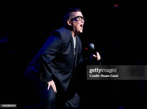 Lea DeLaria performs during the 4th Annual "Home For The Holidays" Benefit Concert at Beacon Theatre on December 6, 2014 in New York City.