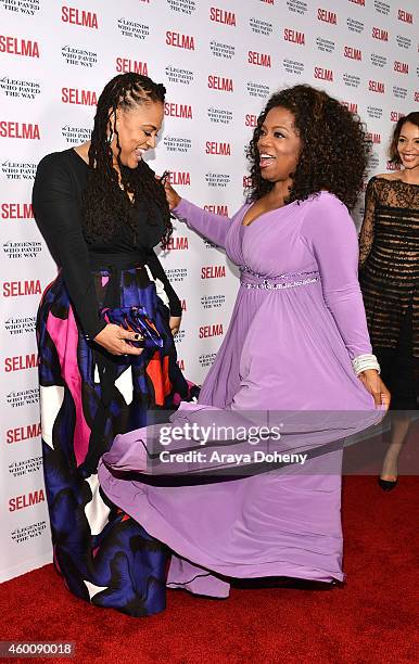 Ava DuVernay and Oprah Winfrey attend the "Selma" and The Legends Who Paved The Way Gala at Bacara Resort on December 6, 2014 in Goleta, California.