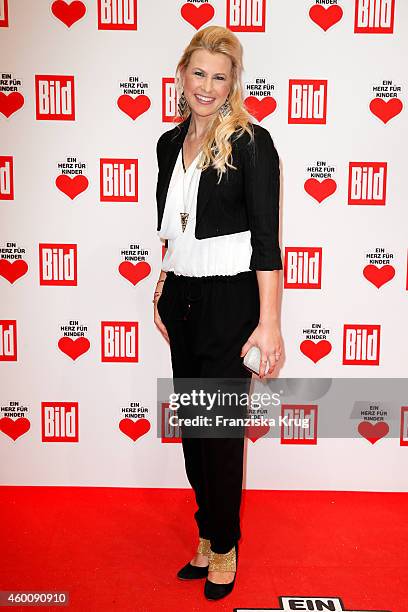 Nadine Krueger attends the Ein Herz Fuer Kinder Gala 2014 - Red Carpet Arrivals on December 6, 2014 in Berlin, Germany.