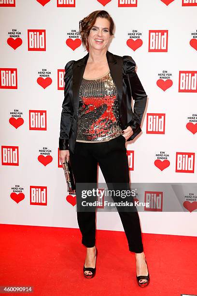 Katarina Witt attends the Ein Herz Fuer Kinder Gala 2014 - Red Carpet Arrivals on December 6, 2014 in Berlin, Germany.
