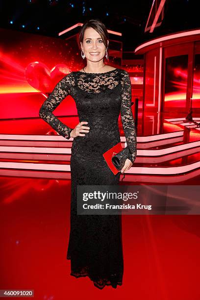 Anja Kling attends the Ein Herz Fuer Kinder Gala 2014 - Red Carpet Arrivals on December 6, 2014 in Berlin, Germany.