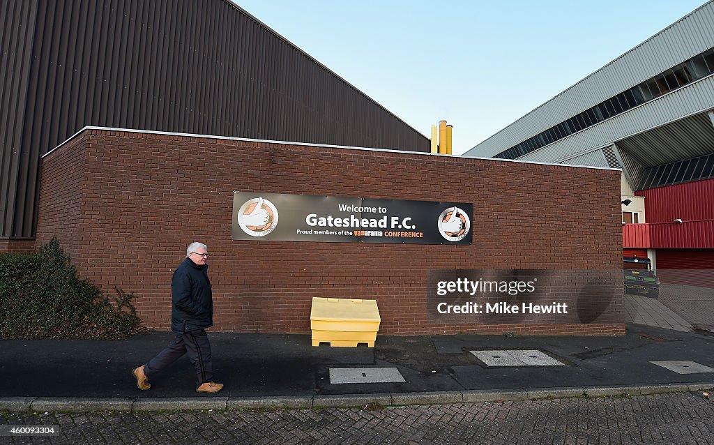 Gateshead FC v Warrington Town - FA Cup Second Round