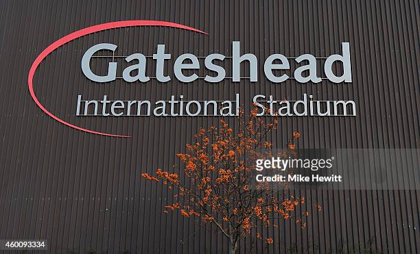 General view ahead of the FA Cup Second Round tie between Gateshead FC v and Warrington Town on December 7, 2014 in Gateshead, England.