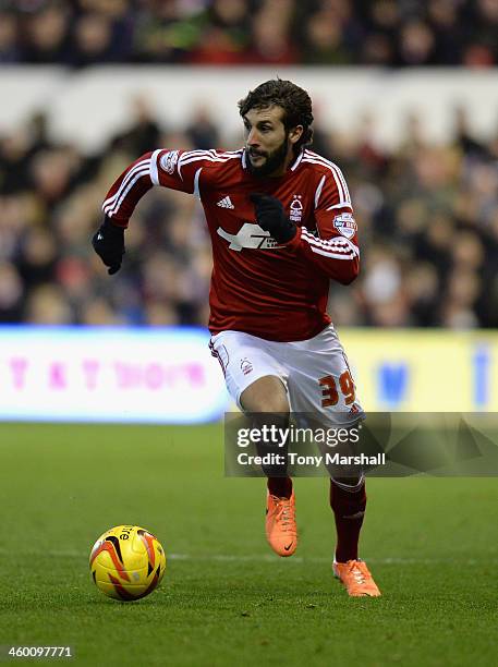 Djamal Abdoun of Nottingham Forest during the Sky Bet Championship match between Nottingham Forest and Leeds United at City Ground on December 29,...