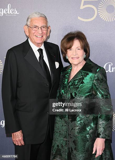 Eli Broad and Edythe Broad attend The Music Center's 50th Anniversary Spectacular at The Music Center on December 6, 2014 in Los Angeles, California.