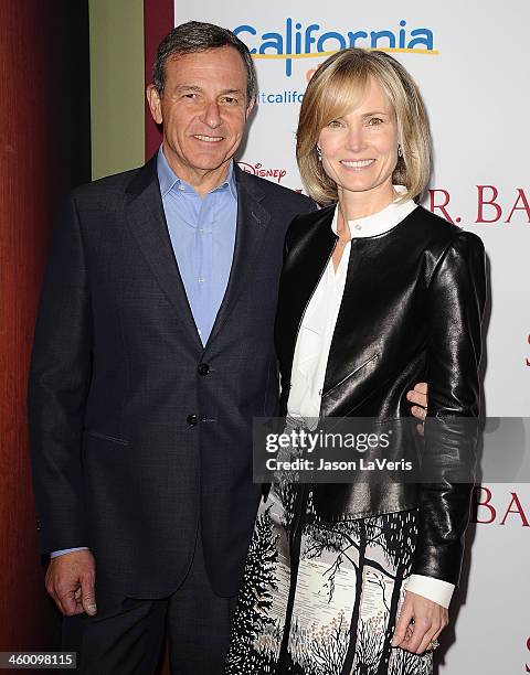 Bob Iger and Willow Bay attend the premiere of "Saving Mr. Banks" at Walt Disney Studios on December 9, 2013 in Burbank, California.