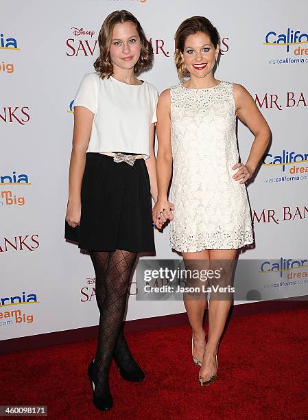 Actress Candace Cameron Bure and daughter Natasha Bure attend the premiere of "Saving Mr. Banks" at Walt Disney Studios on December 9, 2013 in...