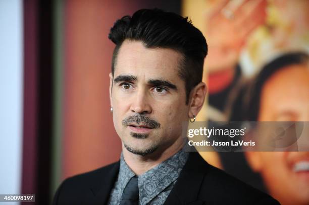 Actor Colin Farrell attends the premiere of "Saving Mr. Banks" at Walt Disney Studios on December 9, 2013 in Burbank, California.