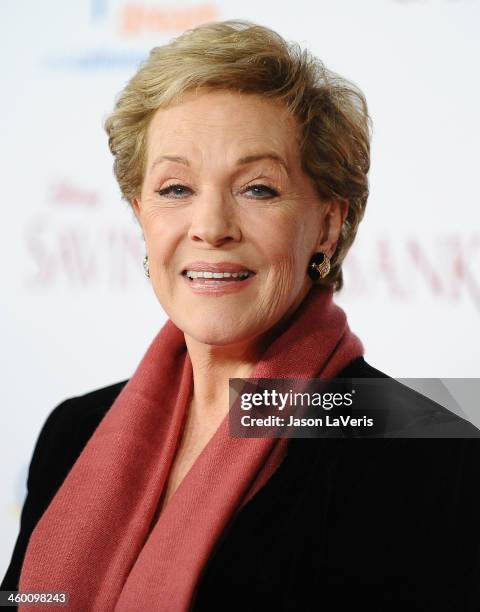 Actress Julie Andrews attends the premiere of "Saving Mr. Banks" at Walt Disney Studios on December 9, 2013 in Burbank, California.