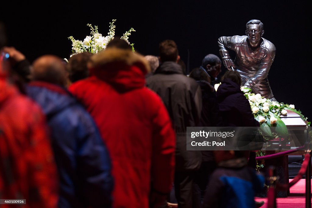 Montreal Canadiens Hall Of Famer Jean Beliveau Lies In State