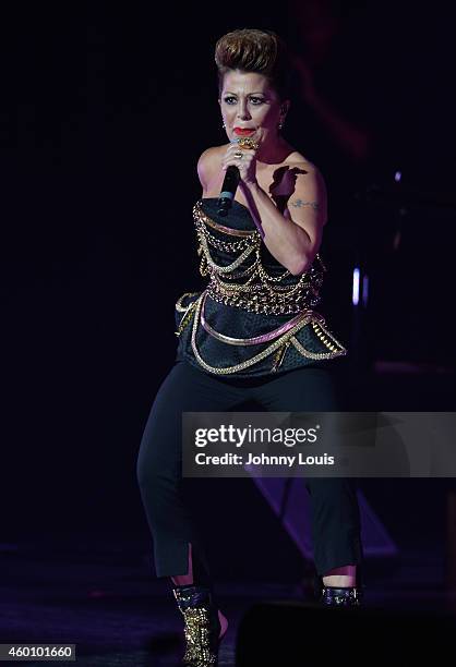 Alejandra Guzman performs at the 2014 Annual Dreaming On The Beach Gala at Fillmore Miami Beach on December 6, 2014 in Miami Beach, Florida.