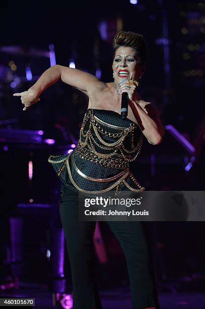 Alejandra Guzman performs at the 2014 Annual Dreaming On The Beach Gala at Fillmore Miami Beach on December 6, 2014 in Miami Beach, Florida.