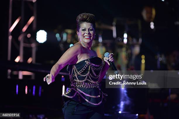 Alejandra Guzman performs at the 2014 Annual Dreaming On The Beach Gala at Fillmore Miami Beach on December 6, 2014 in Miami Beach, Florida.