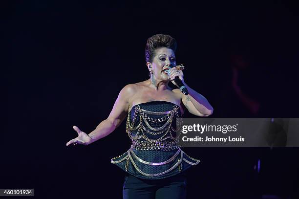 Alejandra Guzman performs at the 2014 Annual Dreaming On The Beach Gala at Fillmore Miami Beach on December 6, 2014 in Miami Beach, Florida.