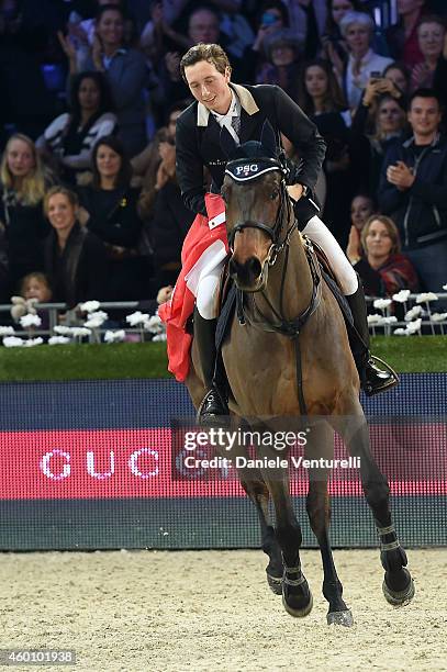 Winner of Gucci Grand Prix Martin Fuchs attends the Gucci Paris Masters 2014 at Paris Nord Villepinte on December 7, 2014 in Paris, France.