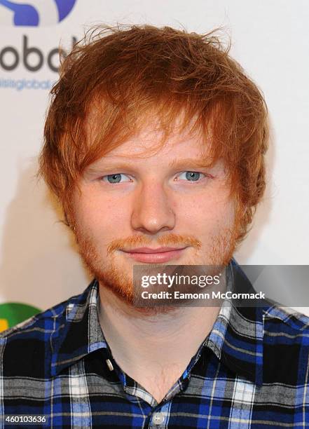 Ed Sheeran attends the Jingle Bell Ball at 02 Arena on December 7, 2014 in London, England.