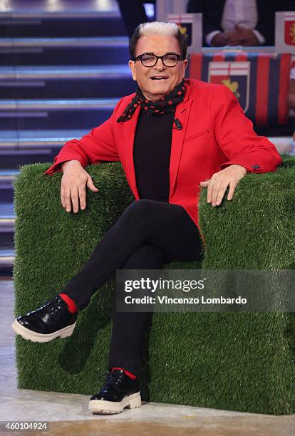 Cristiano Malgioglio attends the 'Quelli Che Il Calcio' TV show on December 7, 2014 in Milan, Italy.