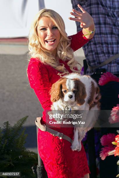 Playmate Crystal Hefner attends the 125th Tournament of Roses Parade Presented by Honda on January 1, 2014 in Pasadena, California.