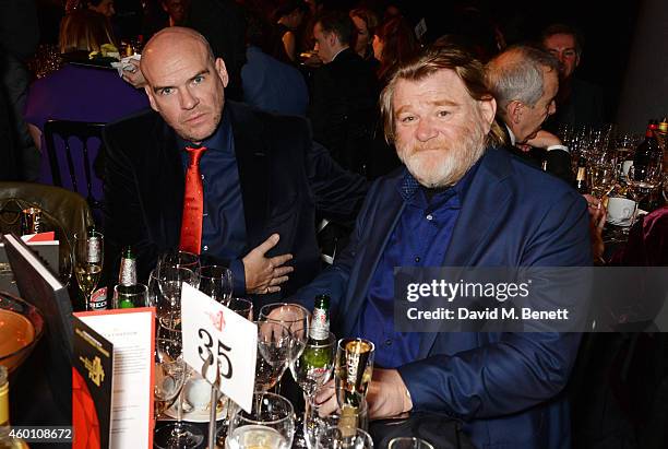 Director John Michael McDonagh and Brendan Gleeson attend The Moet British Independent Film Awards 2014 at Old Billingsgate Market on December 7,...