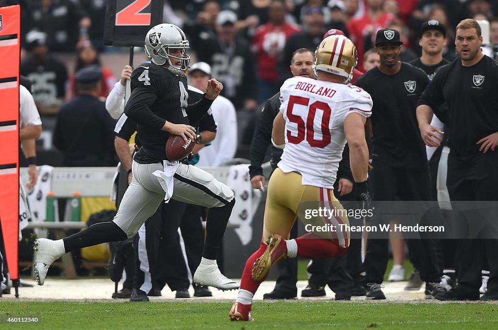 San Francisco 49ers v Oakland Raiders