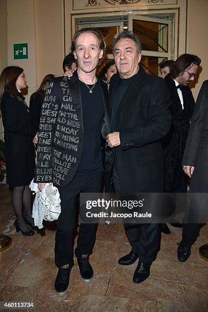 John Richmond and Saverio Moschillo attend the Teatro Alla Scala 2014/15 season opening on December 7, 2014 in Milan, Italy.