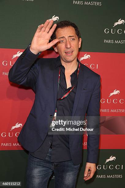 Gad Elmaleh attends the Gucci Paris Master Day 4 on December 7, 2014 in Villepinte, France.